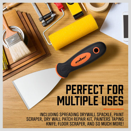 5Pc Stainless Steel Putty Knife Set Joint Knife Wall Scraper Paint Clean Blade Kings Warehouse 