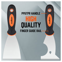5Pc Stainless Steel Putty Knife Set Joint Knife Wall Scraper Paint Clean Blade Kings Warehouse 