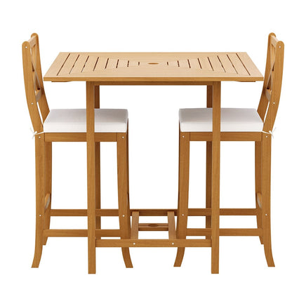 5pcs Outdoor Bar Table 4 Seater Stools Bistro Set Patio Acacia Wood New Season Sale Kings Warehouse 