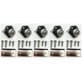5PCS Push Button Drawer Cupboard Door Catch Lock Caravan Van Cabinet Latch Knob Kings Warehouse 