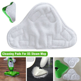 5PCS Stick On White Washable Cleaning Pads Microfiber For X5 Steam Mop H20 H2O Kings Warehouse 