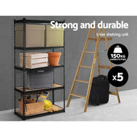 5x1.5M Warehouse Shelving Racking Storage Garage Steel Metal Shelves Rack Kings Warehouse 