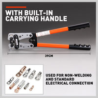 6-50 mm2 Wire Crimper Cable Crimp Electric Tube Crimping Hand Tool Battery Lug Kings Warehouse 