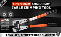 6-50 mm2 Wire Crimper Cable Crimp Electric Tube Crimping Hand Tool Battery Lug Kings Warehouse 