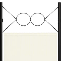 6-Panel Room Divider Cream White 240x180 cm Kings Warehouse 