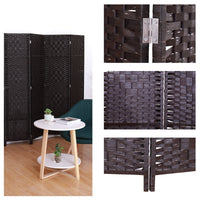 6 Panel Room Divider Screen Privacy Rattan Dividers Stand Fold living room Kings Warehouse 