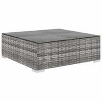 6 Piece Garden Lounge Set with Cushions Poly Rattan Grey Kings Warehouse 