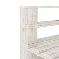 6 Piece Garden Pallet Lounge Set Wood White Kings Warehouse 