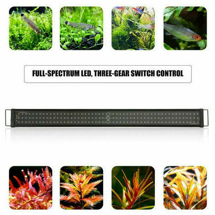 60cm Aquarium Light Lighting Full Spectrum Aqua Plant Fish Tank Bar LED Lamp Kings Warehouse 