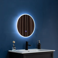 60cm LED Wall Mirror Bathroom Mirrors Light Decor Round Kings Warehouse 