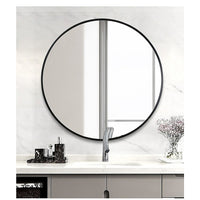 60cm Round Wall Mirror Bathroom Makeup Mirror by Della Francesca KingsWarehouse 