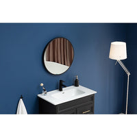 60cm Round Wall Mirror Bathroom Makeup Mirror by Della Francesca KingsWarehouse 