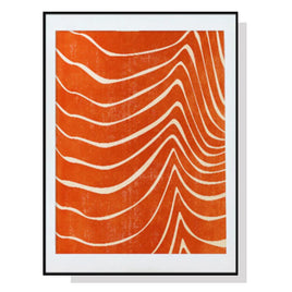 60cmx90cm Abstract Orange Black Frame Canvas Wall Art Kings Warehouse 