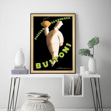 60cmx90cm Buitoni Black Frame Canvas Wall Art KingsWarehouse 