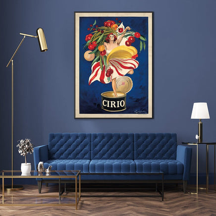 60cmx90cm Cirio By Leonetto Cappiello Black Frame Canvas Wall Art Kings Warehouse 