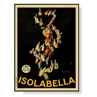60cmx90cm Isolabella Black Frame Canvas Wall Art KingsWarehouse 