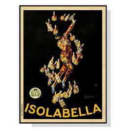 60cmx90cm Isolabella Black Frame Canvas Wall Art KingsWarehouse 