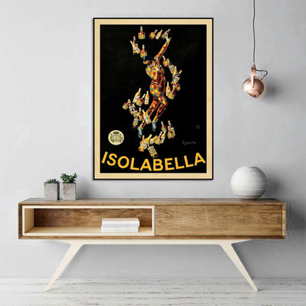 60cmx90cm Isolabella Black Frame Canvas Wall Art KingsWarehouse 