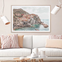 60cmx90cm Italy Cinque Terre Wood Frame Canvas Wall Art Kings Warehouse 