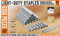 6300Pc Door Shaped Staples Nails 6/8/10mm Staple Gun Stapler Refills Upholstery Kings Warehouse 