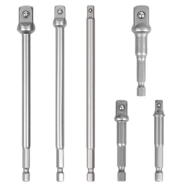 6Pc Drill Socket Adapter Set Long Short Combination Extension Impact Nut Driver Kings Warehouse 