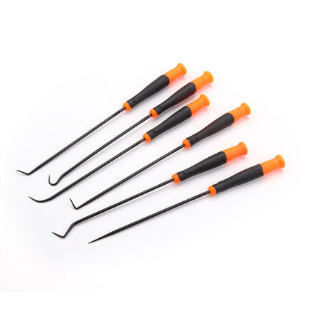 6Pc Extra Long Pick and Hook Set O Ring Seal Puller Remover Fuse Wire Scribe Kings Warehouse 