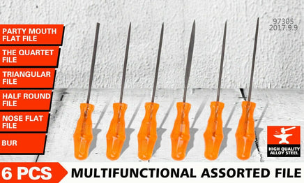 6Pc Mini Needle File Set Alloy Strength Steel For Wood Working Carving Craft Kings Warehouse 