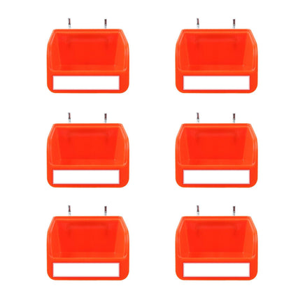 6Pc Pegboard Bins Peg Board Parts Storage With Steel Hooks Tools Organiser Tray Kings Warehouse 