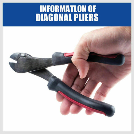 7" Flush Side Cutter Diagonal Cut Pliers Plastic Nippers Cutting Insulated Tool Kings Warehouse 