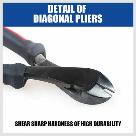 7" Flush Side Cutter Diagonal Cut Pliers Plastic Nippers Cutting Insulated Tool Kings Warehouse 