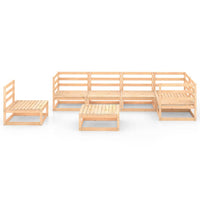 7 Piece Garden Lounge Set Solid Pinewood Kings Warehouse 