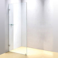 700 x 2000mm Frameless 10mm Safety Glass Shower Screen Kings Warehouse 
