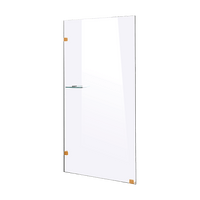 700 x 2100mm Frameless 10mm Safety Glass Shower Screen