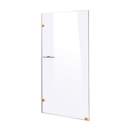 700 x 2100mm Frameless 10mm Safety Glass Shower Screen Kings Warehouse 