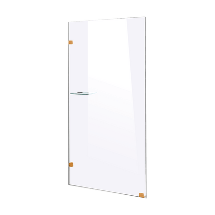 700 x 2100mm Frameless 10mm Safety Glass Shower Screen Kings Warehouse 