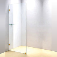 700 x 2100mm Frameless 10mm Safety Glass Shower Screen Kings Warehouse 