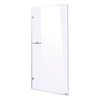 700 x 2100mm Frameless 10mm Safety Glass Shower Screen Kings Warehouse 