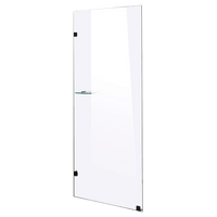 700 x 2100mm Frameless 10mm Safety Glass Shower Screen Kings Warehouse 