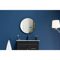 70cm Round Wall Mirror Bathroom Makeup Mirror by Della Francesca KingsWarehouse 