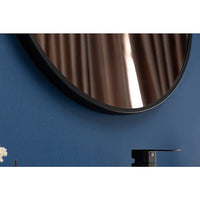 70cm Round Wall Mirror Bathroom Makeup Mirror by Della Francesca KingsWarehouse 