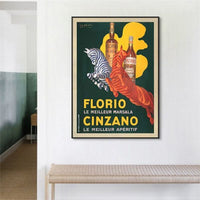 70cmx100cm Florio Cinzano Black Frame Canvas Wall Art Kings Warehouse 
