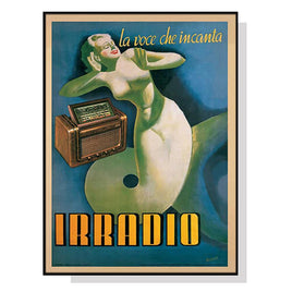 70cmx100cm Irradio Cinzano Black Frame Canvas Wall Art Kings Warehouse 