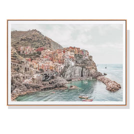 70cmx100cm Italy Cinque Terre Wood Frame Canvas Wall Art Kings Warehouse 