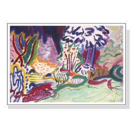 70cmx100cm Late Summer White Frame Canvas Wall Art Kings Warehouse 