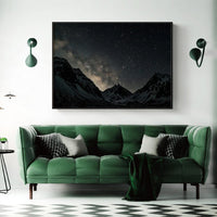 70cmx100cm Night Court Black Frame Canvas Wall Art Kings Warehouse 