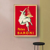 70cmx100cm Pates Baroni Pasta Gold Frame Canvas Wall Art KingsWarehouse 
