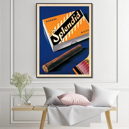 70cmx100cm Splendid Black Frame Canvas Wall Art KingsWarehouse 