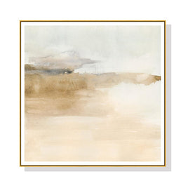 70cmx70cm Atmospheric Edge II Gold Frame Canvas Wall Art Kings Warehouse 