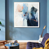 70cmx70cm Luz I Gold Frame Canvas Wall Art Kings Warehouse 