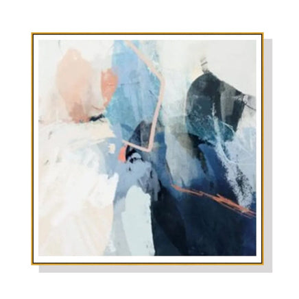 70cmx70cm Luz I Gold Frame Canvas Wall Art Kings Warehouse 